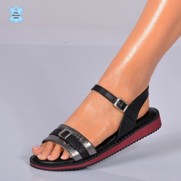 Sandale Dama Piele Naturala Lucia 14 Negre- Need 4 Shoes