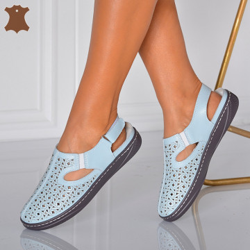Sandale Dama Piele Naturala Patry Albastre- Need 4 Shoes