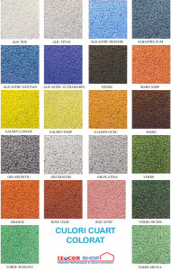 paletar nisip de cuart colorat