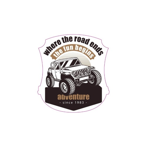 Abtibild "ADVENTURE 4X4" Cod: TAG 009 / T2