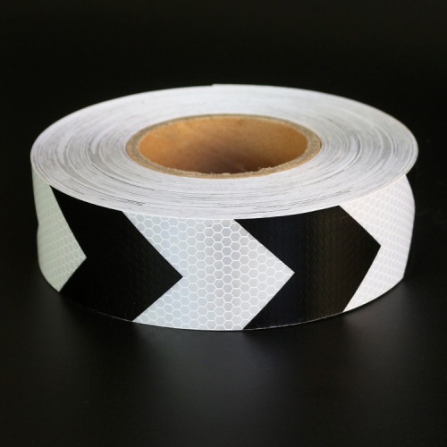 Banda reflectorizanta tip fagure alb/negru 5cm x 45m HL 8543 VEN