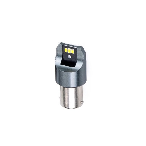 Bec o faza BA15S P21W T.V. 6SMD 3020 12-24V CANBUS nonpolar 330 lumen Lumina alba Cod: SPT06-1156-W
