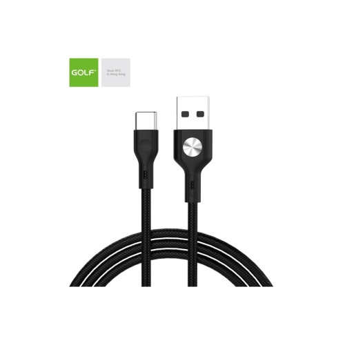 Cablu USB la Type-C, 1 metru, 3A, incarcare rapida, culoare neagra Cod: GC-60T