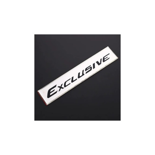 Emblema "EXCLUSIVE " culoare Crom Cod: JS-09
