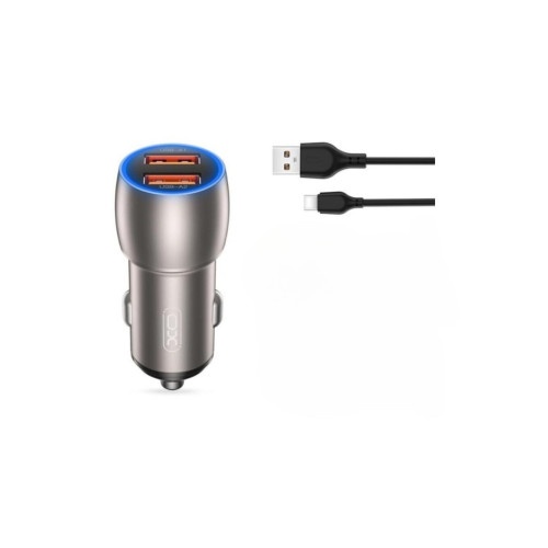 Incarcator auto SMART Quick charge USB QC3.0 36W + cablu Type C Cod: XO-CC52C