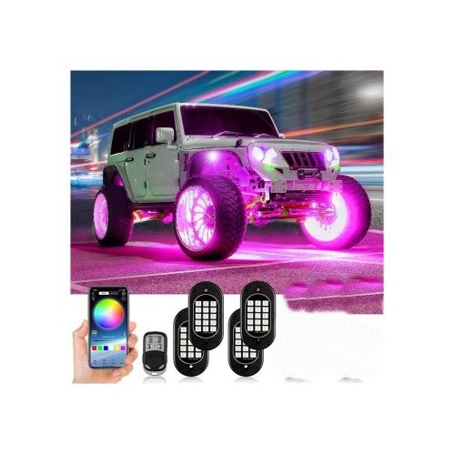 Kit Lumini submasina RGB ROCK LIGHT 4 module Cod: HH-RY164