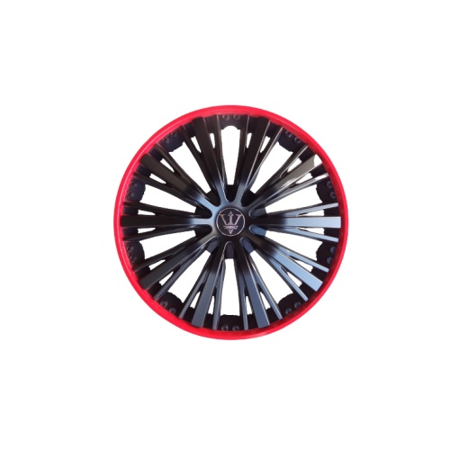 Set 4 capace roti model EVO negru+rosu 14" Cod: WM4-1RD-14