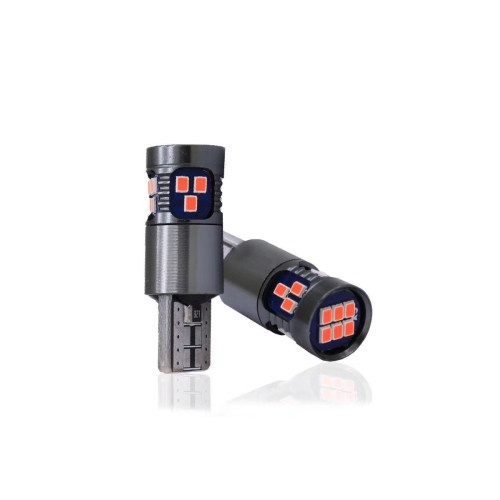 Bec T10 18SMD 2016 12V Canbus 400 lumen Lumina rosie Cod: HH024