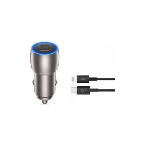 Incarcator auto SMART Quick charge USB PD 40W type C +cablu lightning compatibil Iphone Cod:XO-CC51-Q189A