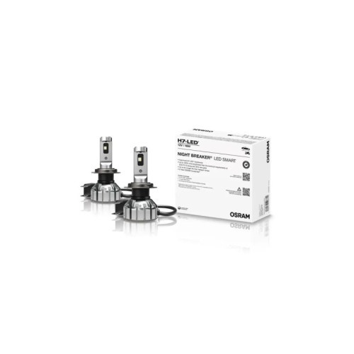Set 2 becuri Osram Night Breaker Led Smart H7 +330% Omologat RAR, 16W, 6000K, 1550 Lumeni Cod: 64210DWNBSMC2-330
