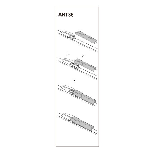 Stergator parbriz sofer AUDI A4 11/2003-> COD:ART36 22"