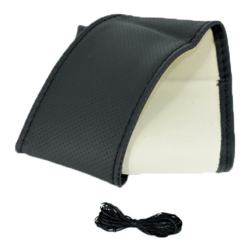â€‹Husa volan imitatie piele K95LUX extra lata 12.5cm marimea XXL cu ac si ata culoare negru