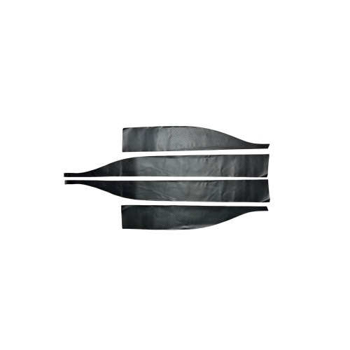 Abtibild bandou lateral compatibil Logan 3 carbon negru 3D (4 bucati) Cod:QITL3-02