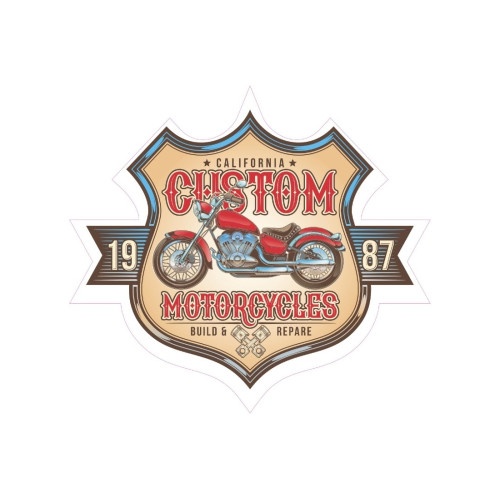 Abtibild "CUSTOM MOTORCYCLES" Cod: TAG 034 / T2