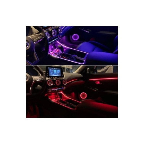 Set 10 lumini ambientale LED RGB DIGITAL, poate afisa mai multe culori in acelasi timp pentru banda LED tip apa curgartoare, cu aplicatie BTT Cod: ZC-10DIG