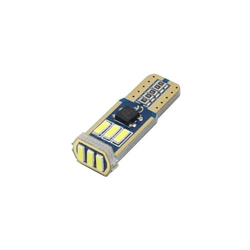 Set 2 becuri auto LED T10 9SMD 4014 12V CANBUS lumina alba Cod: JSUN43
