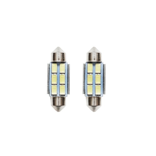 Set 2 becuri LED SMD SOFIT 36mm 12V 0,2A 6 SMD lumina rece Breckner Germany Cod: BK80038