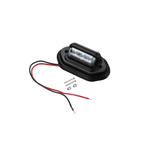 Set 2 lampi numar carcasa neagra lumina:alba / 12V-24V (Set 2 buc) Cod:2102501A/BK