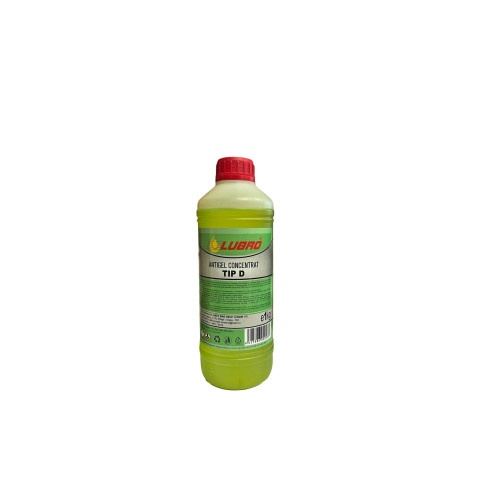 Antigel concentrat Tip D LUBRO 1litru culoare Verde Cod: 000533
