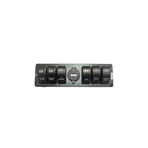 Carcasa suport cu 6 Ã®ntrerupÄƒtoare tip Rocket voltmetru si USB Cod: SPA072