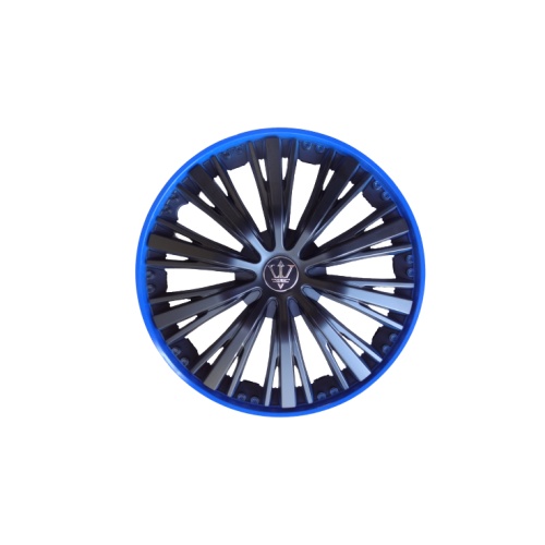 Set 4 capace roti model EVO negru+albastru 15" Cod: WM4-1BL-15