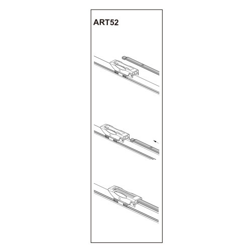 Stergator parbriz pasager DACIA Logan II LS8 (NEW) 03/2015 - 2021 COD:ART52 19"