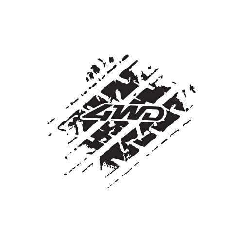 Abtibild "4WD" diverse culori Cod: PK-3