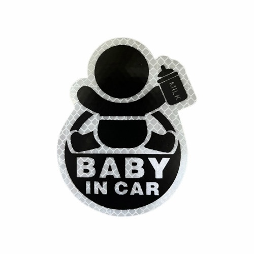 Abtibild "BABY IN CAR" fond alb Cod:FGT-07