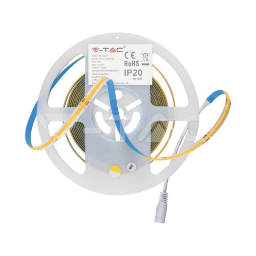 Banda LED COB 5 Metri IP20 24V 4000K 280 LEDs 10W/m COD: 2653