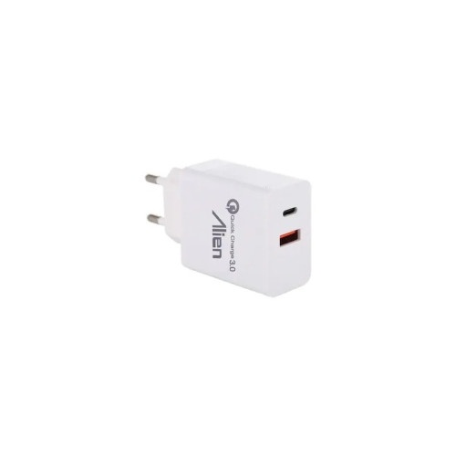 Incarcator priza Alien 2.4A QC3.0 USB+tip C