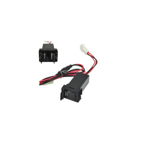 Mufa USB 12-24V pentru bord cu capac din cauciuc Cod: 01
