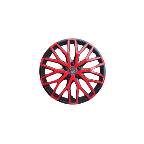 Set 4 capace roti model EVO negru+rosu 15" Cod: WF4-1RD-15