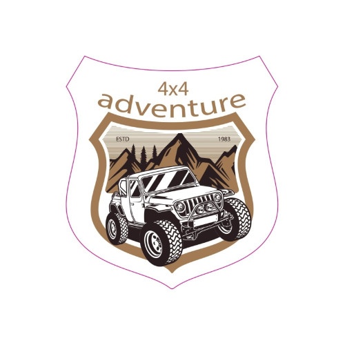 Abtibild "ADVENTURE 4X4"Cod:TAG 007 / T2