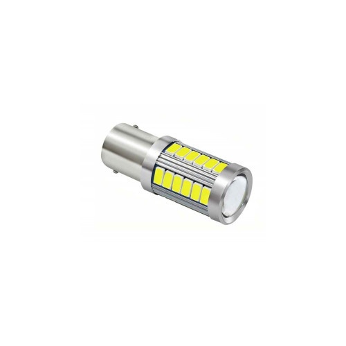 Bec 2 faze BA15D LED 12V lumina galbena MIV Cod: 1157