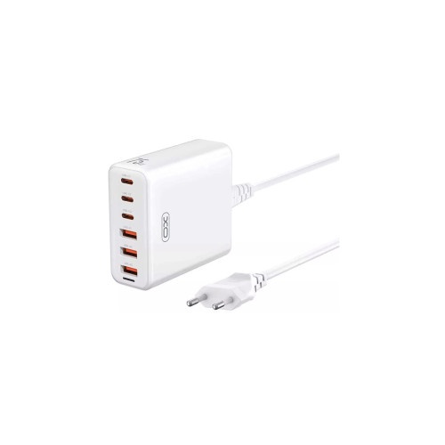 Incarcator retea cu cablaj 1.5m XO 75W ,6 USB 3USB-A / 3USB-C Cod: XO-L133