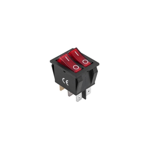Intrerupator dublu cu Led On - Off 16A Cod: SH2212-4P