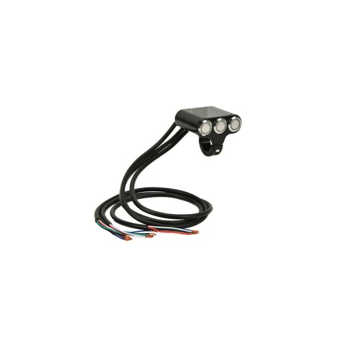 Intrerupator moto aluminiu cu 3 butoane Cod: WCC001