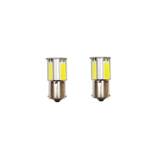 Set 2 becuri LED SMD 12V BAU15S 0,10A lumina rece Cod: BK80043