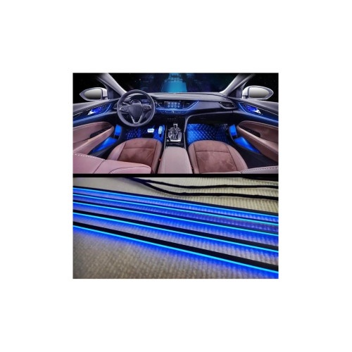 Set 21 lumini ambientale LED RGB DIGITAL ( poate afisa mai multe culori in acelasi timp pt. banda LED - tip apa curgartoare ) cu aplicatie BTT Cod: HH-22021DIG