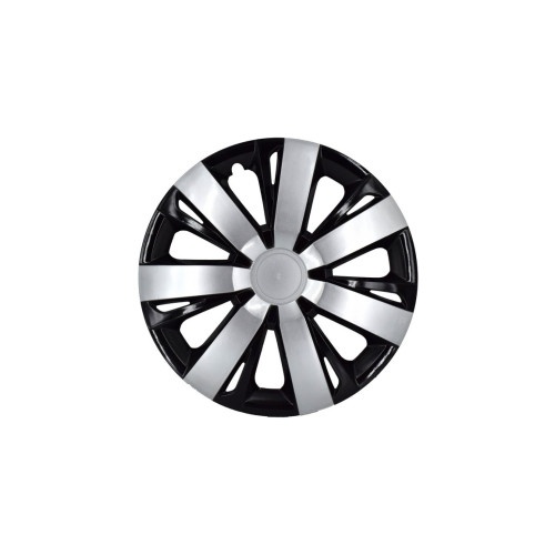 Set capace roti Negru / Argintiu 16" Cod: G-602