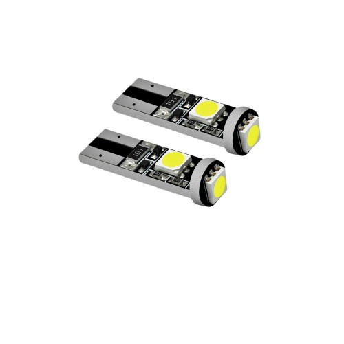 Bec T10 W5W 12V 3SMD 5050 CANBUS Lumina alba Cod: NS-40105