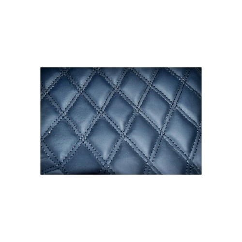 Material imitatie piele tapiterie romb negru / cusatura neagra Cod: Y01NN