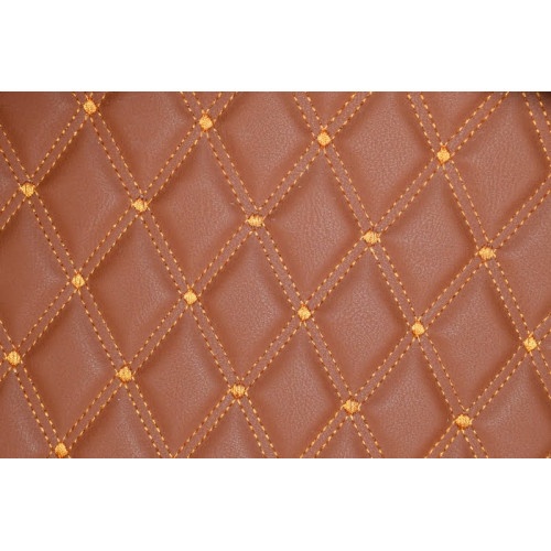 Material special pentru COVORASE auto romb maro/cusatura maro.Cod: COV02MM