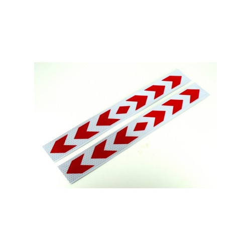 Abtibild reflectorizant Alb-Rosu 5cmx40cm Cod: AN02R