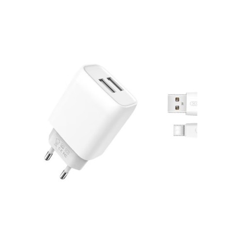 Incarcator retea USB Quick Charge QC3.0 18W cu cablu Type-C Cod:XO-L119B