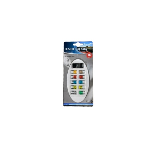Set 10 sigurante auto mini cu clema Premium tip nova Cod: T101 Zinc