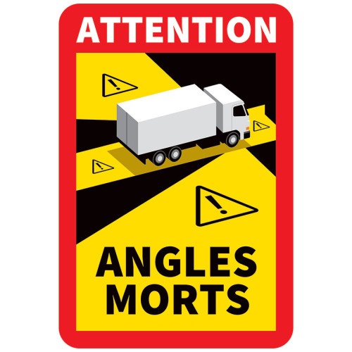 Set autocolante indicatoare â€žUnghi mortâ€ FR (6 buc. â€“ camion)