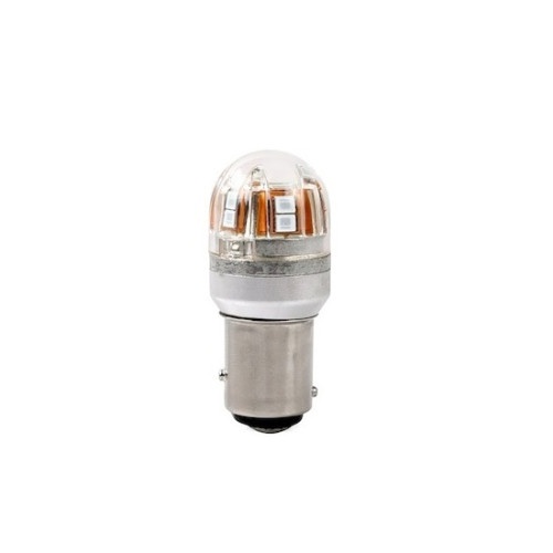 Bec 2 faze BAY15D T.V. P21/5W 15SMD 2835 12V CANBUS nonpolar 320 lumen / Lumina rosie Cod:SPT15-1157-R