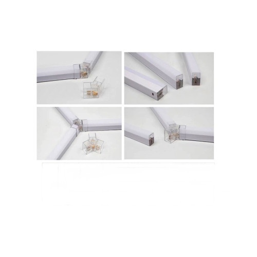 Conector pentru LED tub tip T5 Drept/ V/L/Y/T/ Cod: CON-HEX