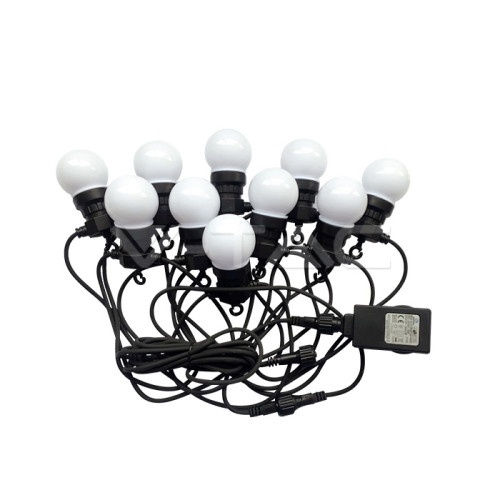 GhirlandÄƒ LuminoasÄƒ LED 5m. 10 x 0.5W EU Becuri 6000K COD: 7437